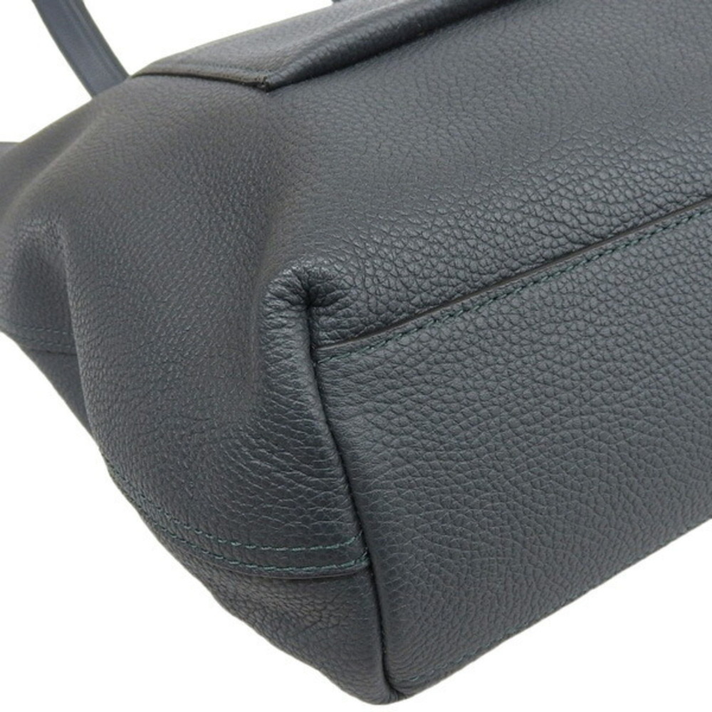 COACH leather metropolitan tote bag khaki - Picture 3 of 9